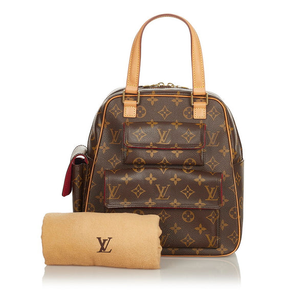 ルイ ヴィトン モノグラム エクサントリシテ Ｍ51161 ブラウン PVC レザー ハンドバッグ レディース LOUIS VUITTON 【中古】