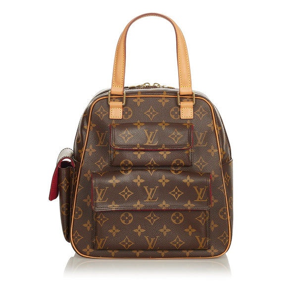 ルイ ヴィトン モノグラム エクサントリシテ Ｍ51161 ブラウン PVC レザー ハンドバッグ レディース LOUIS VUITTON 【中古】
