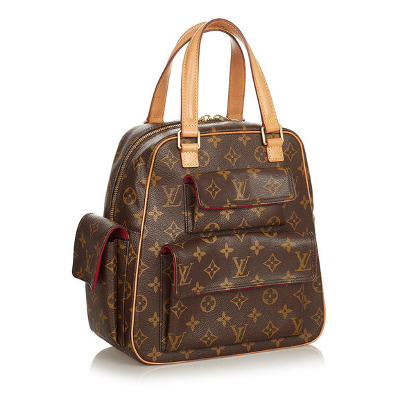 ルイ ヴィトン モノグラム エクサントリシテ Ｍ51161 ブラウン PVC レザー ハンドバッグ レディース LOUIS VUITTON 【中古】