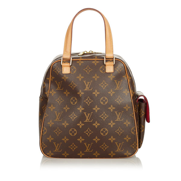 ルイ ヴィトン モノグラム エクサントリシテ Ｍ51161 ブラウン PVC レザー ハンドバッグ レディース LOUIS VUITTON 【中古】