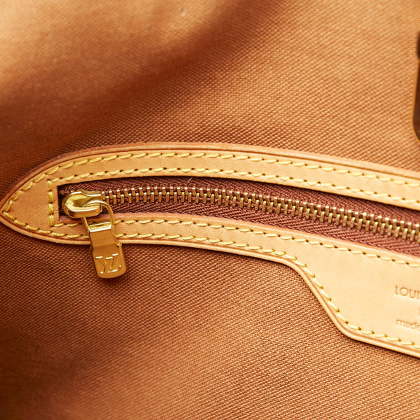 ルイ ヴィトン モノグラム バティニョール・オリゾンタル ハンドバッグ M51154 ブラウン PVC レザー レディース LOUIS VUITTON 【中古】
