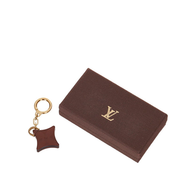ルイ ヴィトン ノベルティ ゴールド ブラウン メッキ キーリング レディース LOUIS VUITTON 【中古】