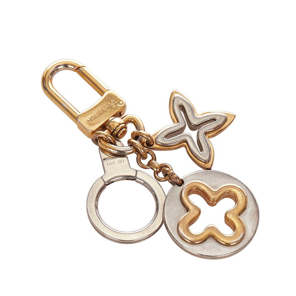 ルイ ヴィトン ポルトクレアンソレンス M66133 ゴールド シルバー メッキ メタル キーホルダー レディース LOUIS VUITTON 【中古】