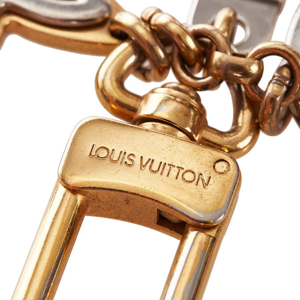 ルイ ヴィトン ポルトクレアンソレンス M66133 ゴールド シルバー メッキ メタル キーホルダー レディース LOUIS VUITTON 【中古】