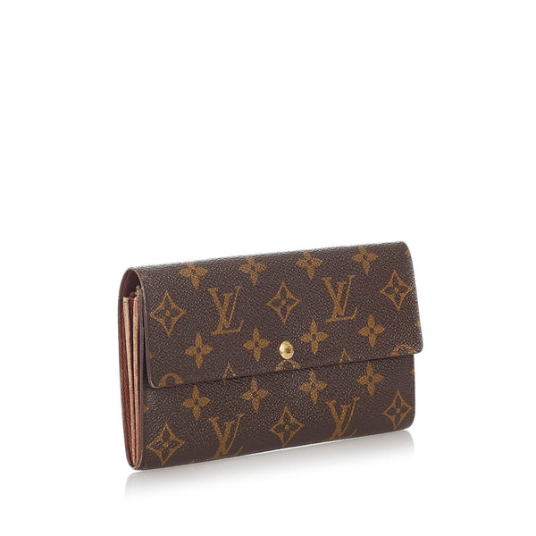 ルイ ヴィトン モノグラム ポシェット ポルトモネクレディ 長財布 M61725 ブラウン PVC レディース LOUIS VUITTON 【中古】
