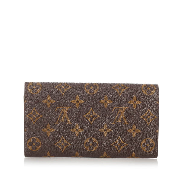 ルイ ヴィトン モノグラム ポシェット ポルトモネクレディ 長財布 M61725 ブラウン PVC レディース LOUIS VUITTON 【中古】