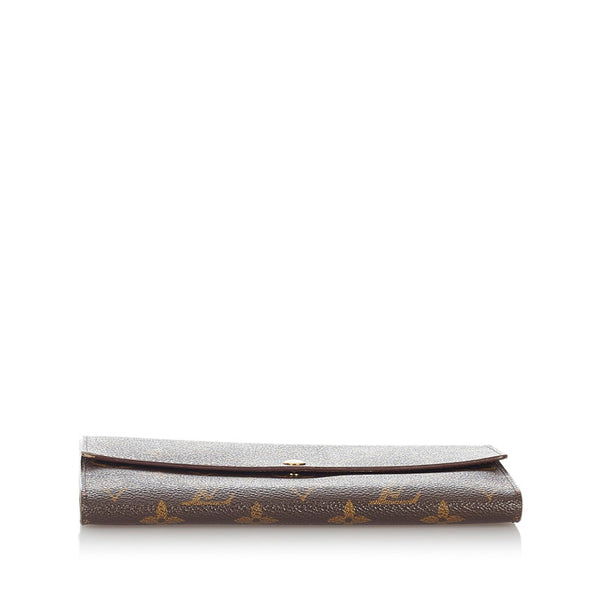 ルイ ヴィトン モノグラム ポシェット ポルトモネクレディ 長財布 M61725 ブラウン PVC レディース LOUIS VUITTON 【中古】