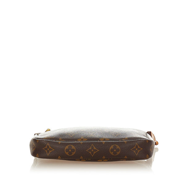 ルイ ヴィトン モノグラム ポシェットアクセソワール Ｍ51980 ブラウン PVC レザー ポーチ レディース LOUIS VUITTON 【中古】