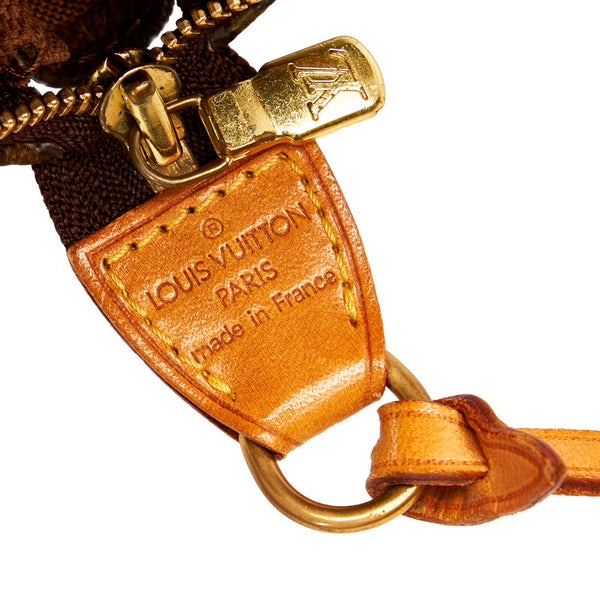 ルイ ヴィトン モノグラム ポシェットアクセソワール Ｍ51980 ブラウン PVC レザー ポーチ レディース LOUIS VUITTON 【中古】