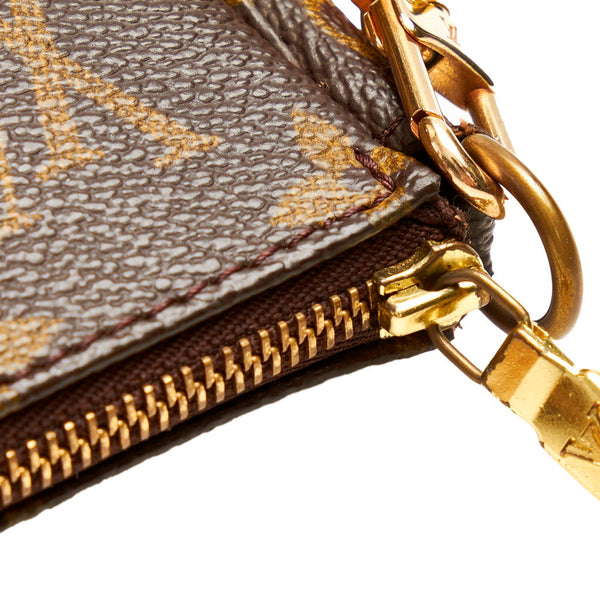 ルイ ヴィトン モノグラム ポシェットアクセソワール Ｍ51980 ブラウン PVC レザー ポーチ レディース LOUIS VUITTON 【中古】