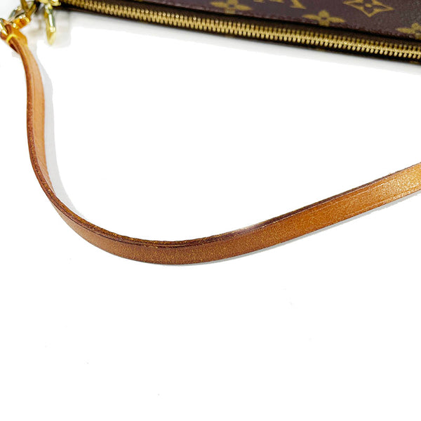 ルイ ヴィトン モノグラム ポシェットアクセソワール Ｍ51980 ブラウン PVC レザー ポーチ レディース LOUIS VUITTON 【中古】
