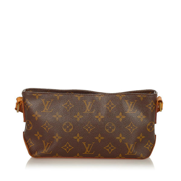 ルイ ヴィトン モノグラム トロター M51240 ブラウン PVC レザー 斜め掛け ショルダーバッグ レディース LOUIS VUITTON 【中古】