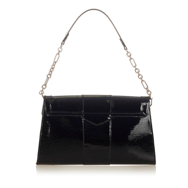 ルイ ヴィトン エピ イエナ M4027N ブラック パテントレザー 肩掛け チェーン ショルダーバッグ レディース LOUIS VUITTON 【中古】