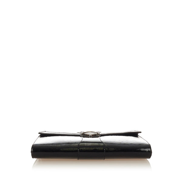 ルイ ヴィトン エピ イエナ M4027N ブラック パテントレザー 肩掛け チェーン ショルダーバッグ レディース LOUIS VUITTON 【中古】