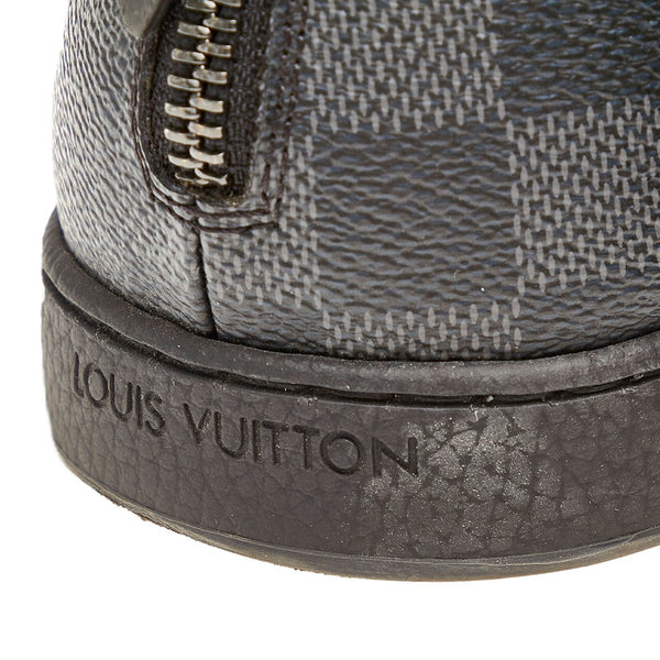 ルイ ヴィトン ダミエグラフィット ハイカット ブラック PVC レザー スニーカー レディース LOUIS VUITTON 【中古】