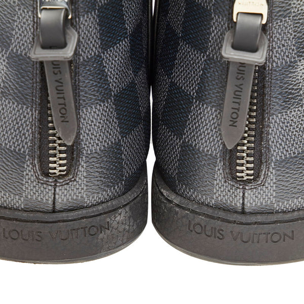 ルイ ヴィトン ダミエグラフィット ハイカット ブラック PVC レザー スニーカー レディース LOUIS VUITTON 【中古】
