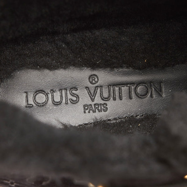 ルイ ヴィトン モノグラム ブラック スウェード スニーカー レディース LOUIS VUITTON 【中古】