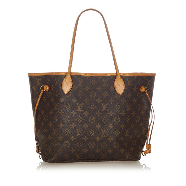 ルイ ヴィトン モノグラム ネヴァーフルMM M40156 ブラウン PVC レザー ショルダーバッグ トートバッグ レディース LOUIS VUITTON 【中古】