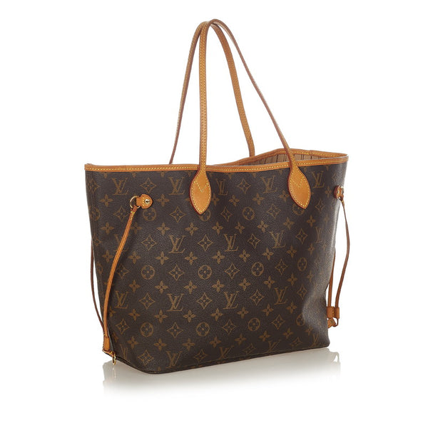 ルイ ヴィトン モノグラム ネヴァーフルMM M40156 ブラウン PVC レザー ショルダーバッグ トートバッグ レディース LOUIS VUITTON 【中古】