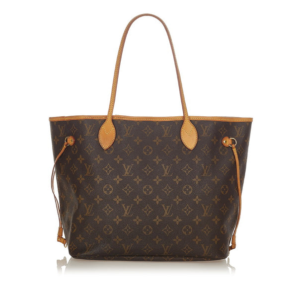 ルイ ヴィトン モノグラム ネヴァーフルMM M40156 ブラウン PVC レザー ショルダーバッグ トートバッグ レディース LOUIS VUITTON 【中古】