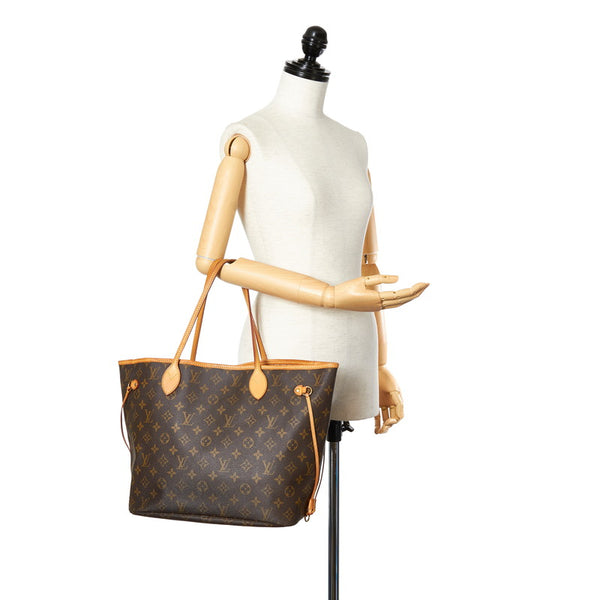 ルイ ヴィトン モノグラム ネヴァーフルMM M40156 ブラウン PVC レザー ショルダーバッグ トートバッグ レディース LOUIS VUITTON 【中古】