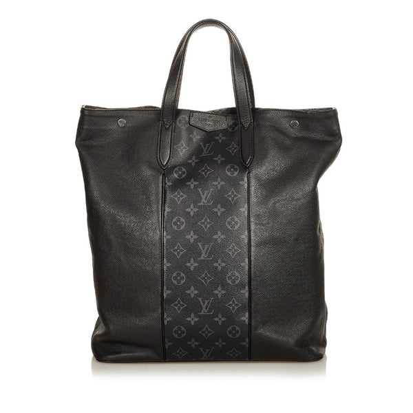 ルイ ヴィトン タイガラマ シティトート M30431 ブラック グレー PVC レザー ショルダーバッグ トートバッグ 2WAY メンズ LOUIS VUITTON 【中古】