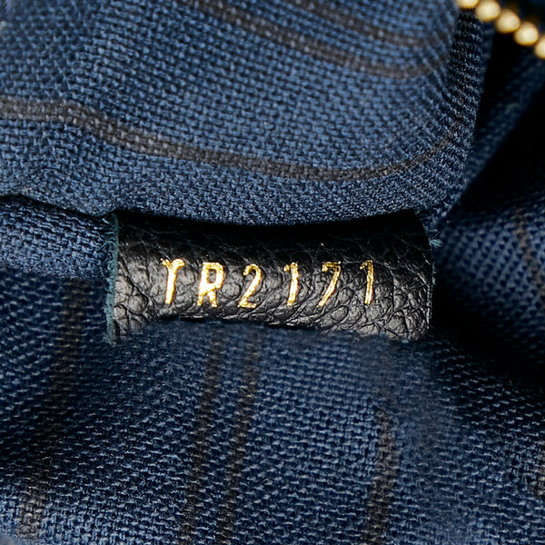 ルイ ヴィトン モノグラム アンプラント ルミニューズPM  M93410 ブラック レザー トートバッグ レディース LOUIS VUITTON 【中古】