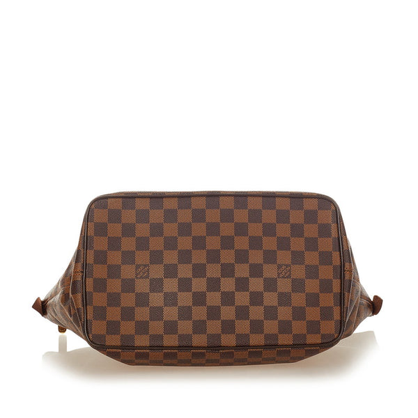 ルイ ヴィトン ダミエ サレヤMM トートバッグ N51182 ブラウン PVC レザー レディース LOUIS VUITTON 【中古】