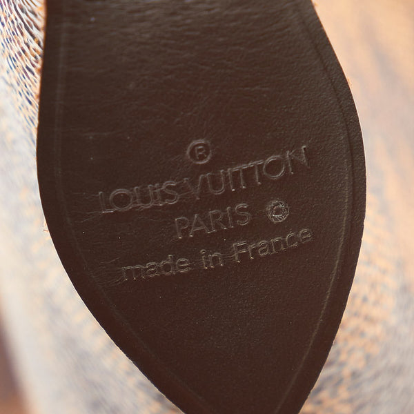 ルイ ヴィトン ダミエ サレヤMM トートバッグ N51182 ブラウン PVC レザー レディース LOUIS VUITTON 【中古】