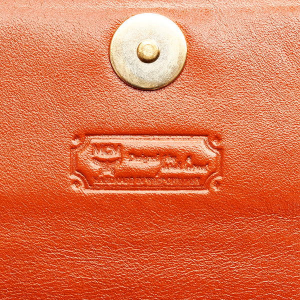 エム シー エム チェーン ショルダーバッグ ブラウン レザー レディース MCM 【中古】