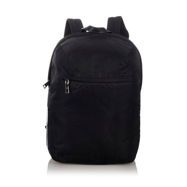 プラダ ブラック ナイロン リュック バックパック メンズ PRADA 【中古】