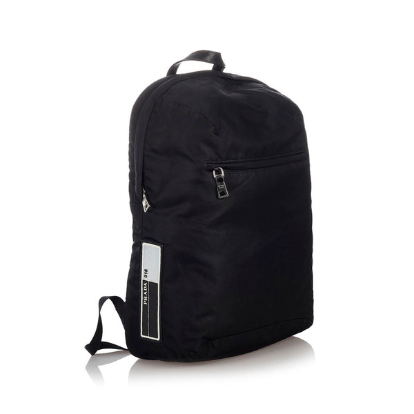プラダ ブラック ナイロン リュック バックパック メンズ PRADA 【中古】