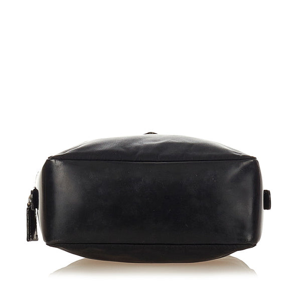 プラダ ポコノ ブラック ナイロン レザー ポーチ レディース PRADA 【中古】