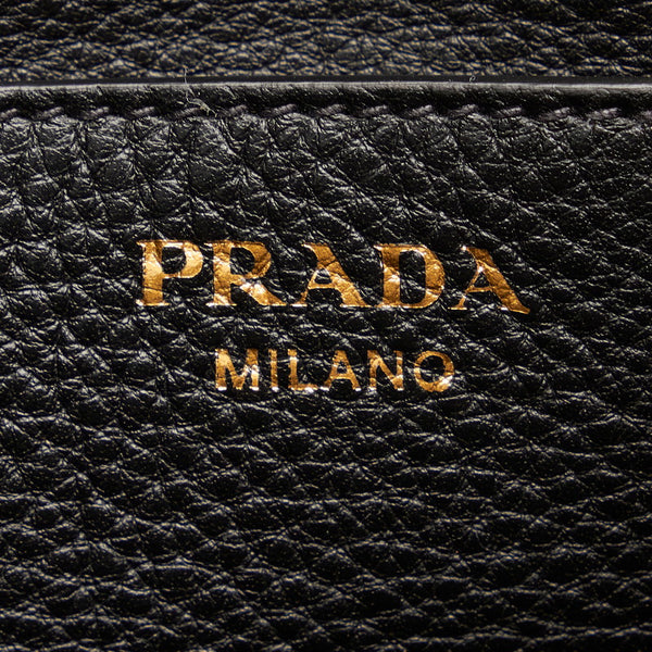 プラダ ハンドバッグ ショルダーバッグ 2WAY 1BE018 ブラック レザー レディース PRADA 【中古】