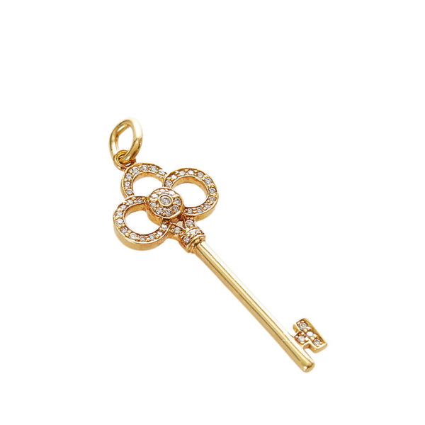 ティファニー K18YG イエローゴールド クラウンキー ペンダントトップ レディース TIFFANY&Co. 【中古】