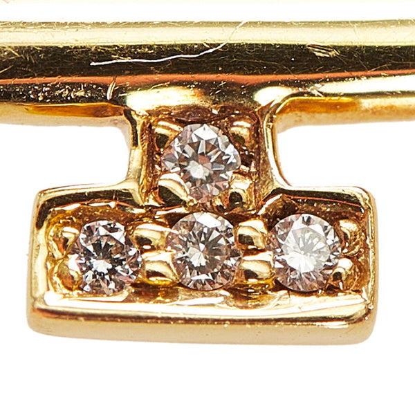 ティファニー K18YG イエローゴールド クラウンキー ペンダントトップ レディース TIFFANY&Co. 【中古】