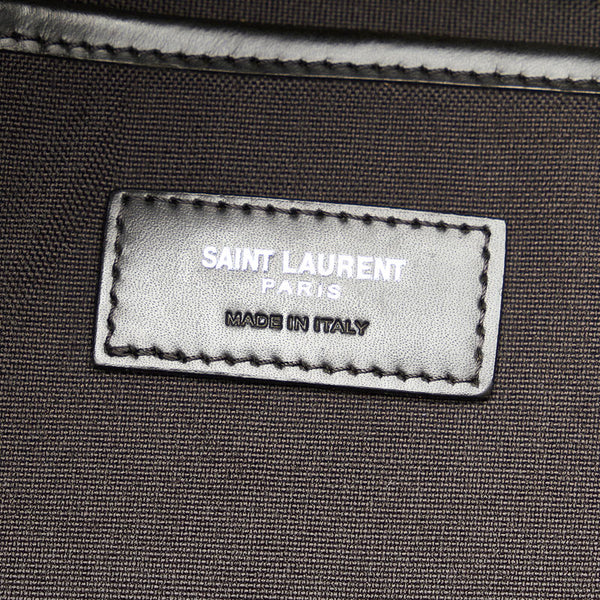 サンローラン パリ シャーク PLB437087 0916 ブラック レザー リュック バックパック メンズ SAINT LAURENT 【中古】