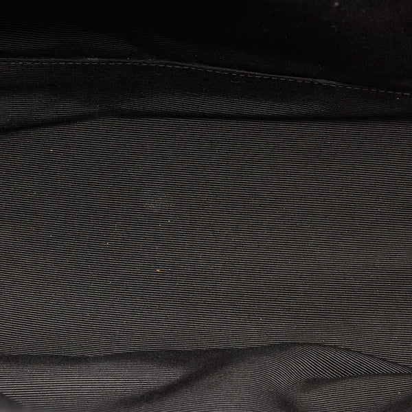 サンローラン チェック レッド ウール レザー リュック バックパック レディース SAINT LAURENT 【中古】