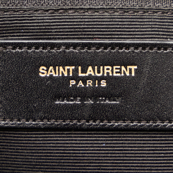 サンローラン チェック レッド ウール レザー リュック バックパック レディース SAINT LAURENT 【中古】