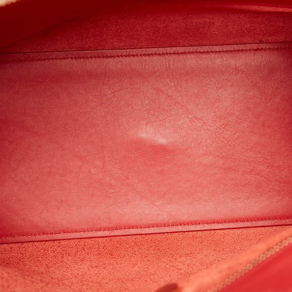 サンローラン レッド レザー ハンドバッグ ショルダーバッグ 2WAY レディース SAINT LAURENT 【中古】