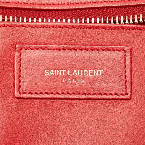 サンローラン レッド レザー ハンドバッグ ショルダーバッグ 2WAY レディース SAINT LAURENT 【中古】