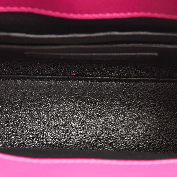 サンローラン サックドジュール ナノ 340778 ピンク レザー ハンドバッグ ショルダーバッグ２WAY レディース SAINT LAURENT 【中古】