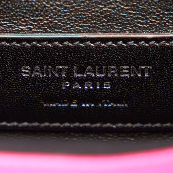 サンローラン サックドジュール ナノ 340778 ピンク レザー ハンドバッグ ショルダーバッグ２WAY レディース SAINT LAURENT 【中古】