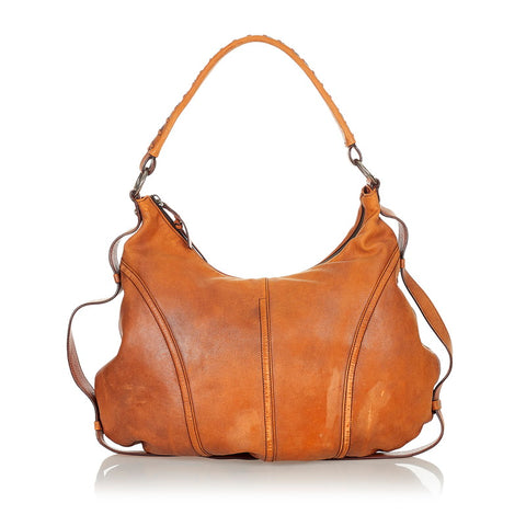 サンローラン ブラウン レザー ワンショルダー レディース SAINT LAURENT 【中古】