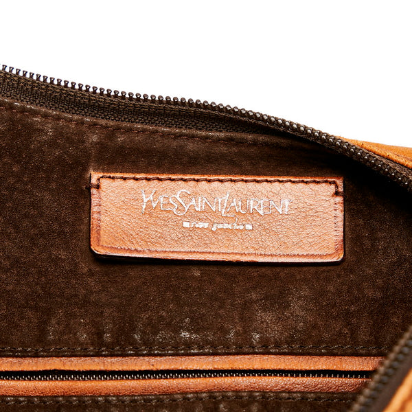 サンローラン ブラウン レザー ワンショルダー レディース SAINT LAURENT 【中古】