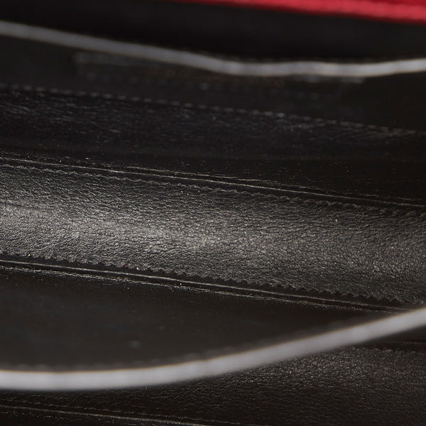 サンローラン カサンドラ レッド クロコダイル ハンドバッグ ショルダーバッグ 2WAY レディース SAINT LAURENT 【中古】