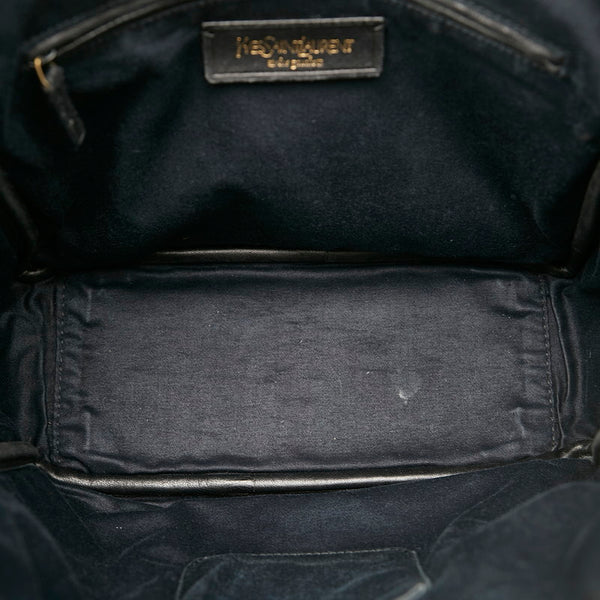 イヴ サンローラン Yメール 188651 002122 ブラック パテントレザー レザー トートバッグ レディース YVES SAINT LAURENT 【中古】