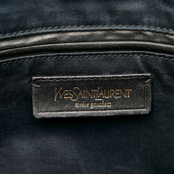 イヴ サンローラン Yメール 188651 002122 ブラック パテントレザー レザー トートバッグ レディース YVES SAINT LAURENT 【中古】
