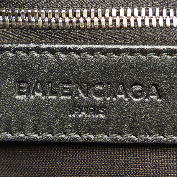 バレンシアガ ホワイト キャンバス レザー リュック バックパック レディース BALENCIAGA 【中古】