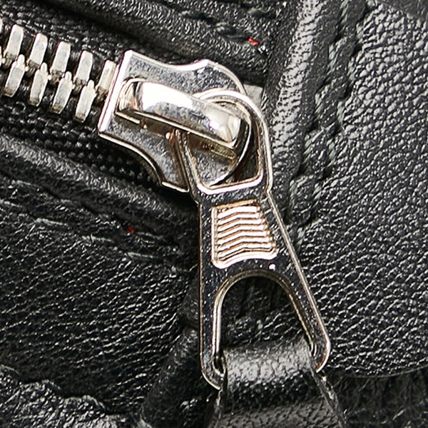 バレンシアガ トライアングル クラッチバッグ 476976 ブラック レザー レディース BALENCIAGA 【中古】
